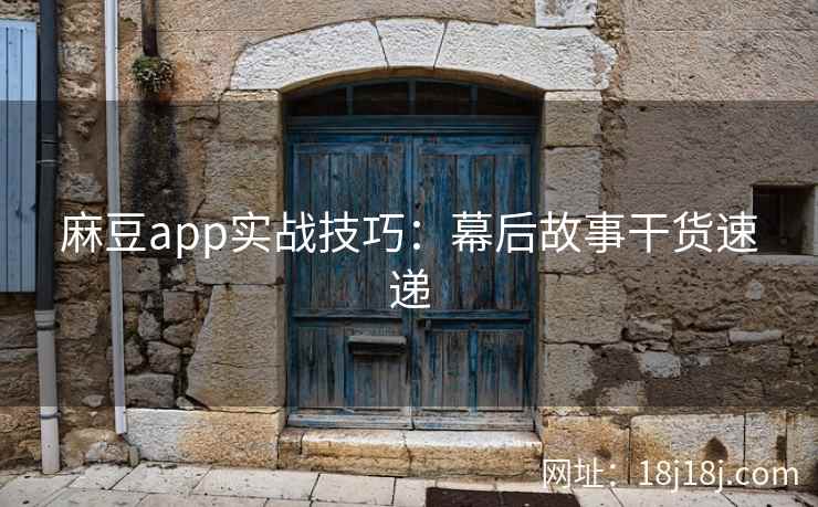 麻豆app实战技巧:幕后故事干货速递 麻豆app实战技巧:幕后故事干货速递