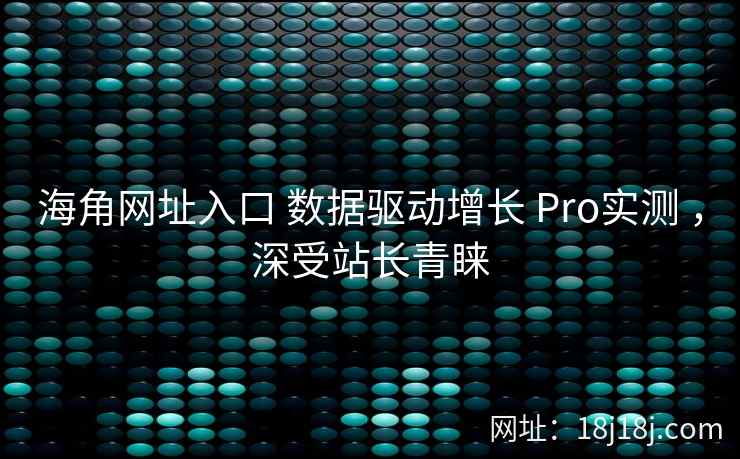 海角网址入口 数据驱动增长 Pro实测 ，深受站长青睐