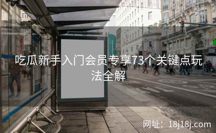 吃瓜新手入门会员专享73个关键点玩法全解 吃瓜新手入门会员专享73个关键点玩法全解