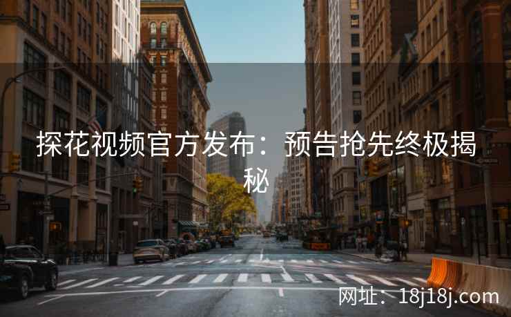 探花视频官方发布：预告抢先终极揭秘