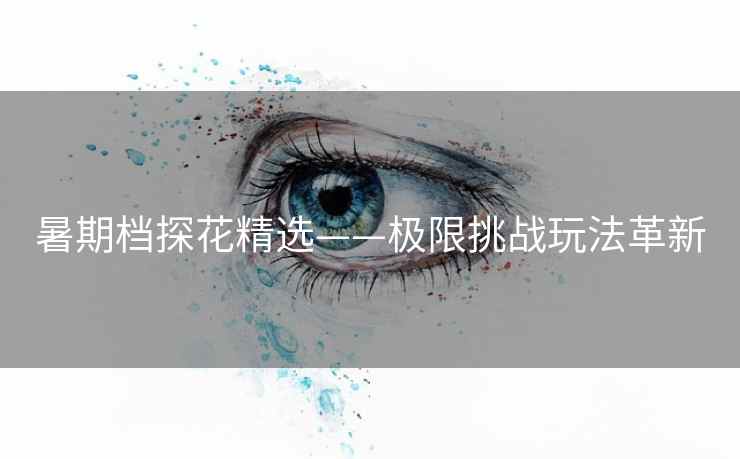 暑期档探花精选——极限挑战玩法革新